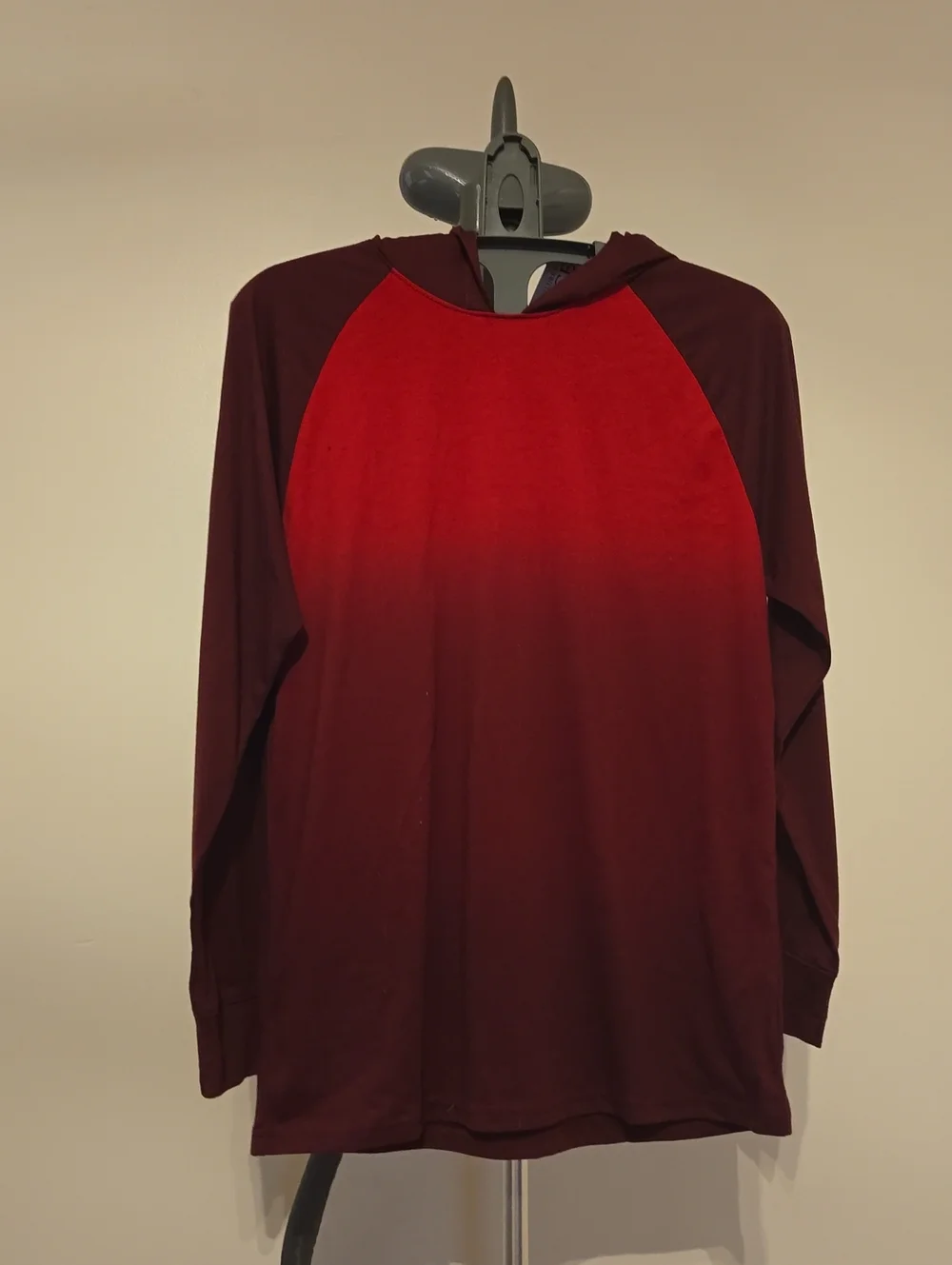 The Children's Place Red to Burgundy Ombre Raglan Hoodie